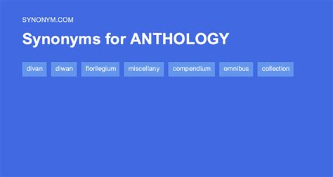 anthology synonym miscellany